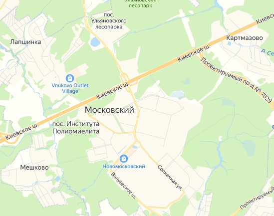 Город Московский Московской области
